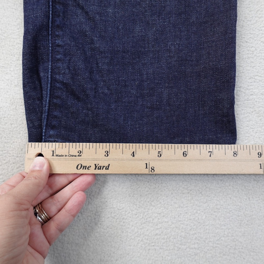 Mott and Bow Straight Crosby Jeans Mens 36 Blue Denim Stretch Dark Wash Pants - Picture 16 of 16